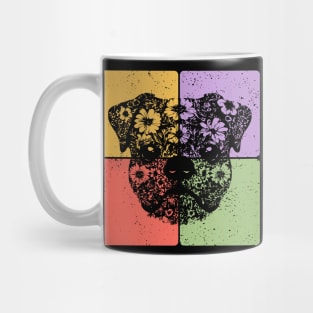 Pug Dog Silhouette Adorable Pet Art Mug